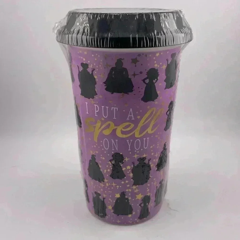 Hocus Pocus Put a Spell on You Travel Tumbler 13 oz. Ceramic purple sealed - Picture 2 of 4
